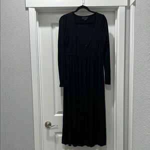 Hatch Black Long Sleeve Nursing Dress